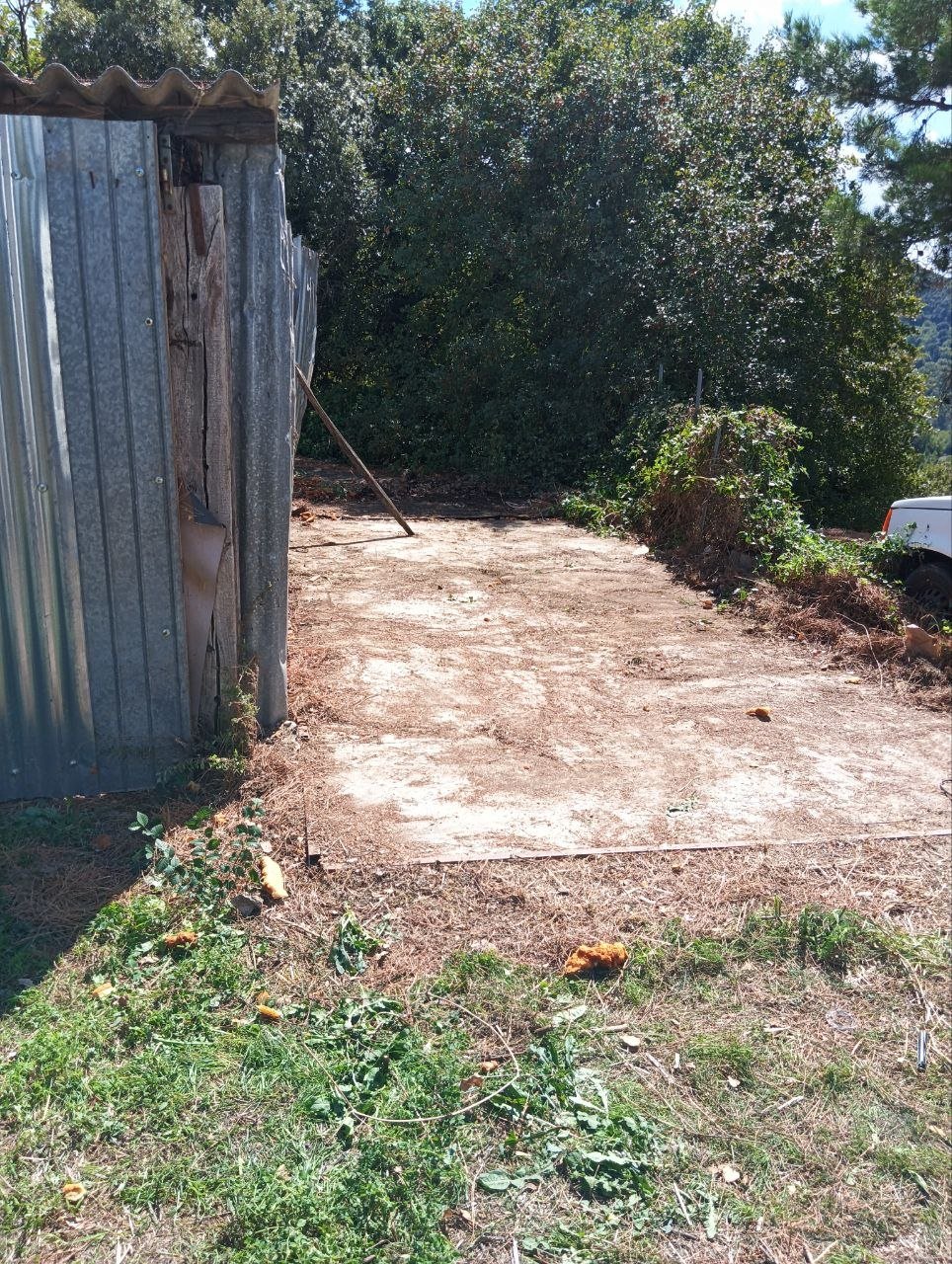 Area completamente liberata dopo lo sgombero